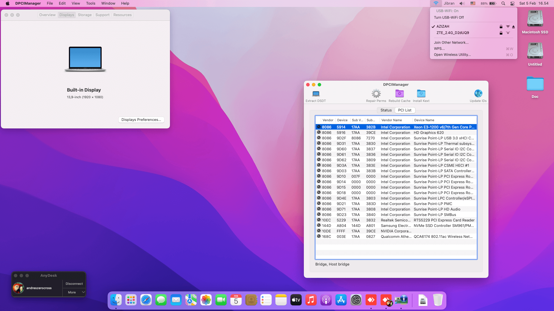 Lenovo Flex 5 1470 [KabyLake R   Intel UHD 620 + I2C]   OpenCore 2